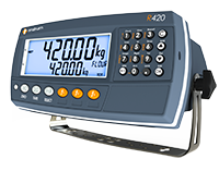 Digital weighing scale with display and buttons, back housing and bracket